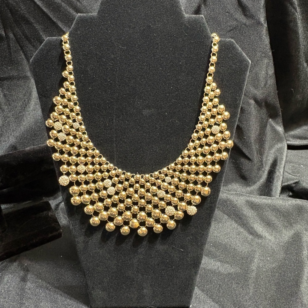 Park Lane Blondie Gold Beaded Necklace- Vintage Style